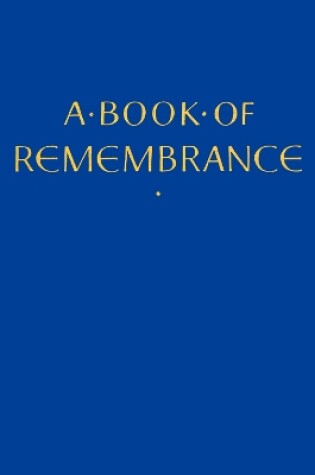 Cover of A Book of Remembrance