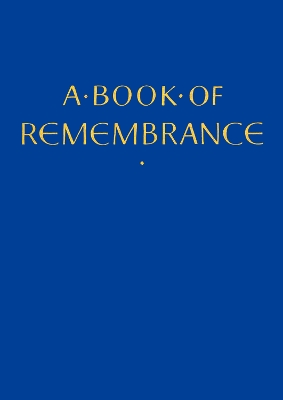 Book cover for A Book of Remembrance