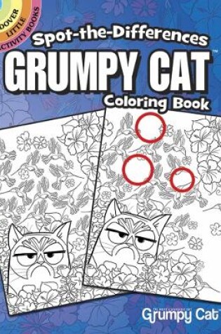 Cover of Spot-The-Differences Grumpy Cat Coloring Book