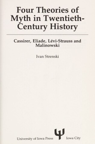 Cover of Four Theories of Myth in Twentieth-Century History