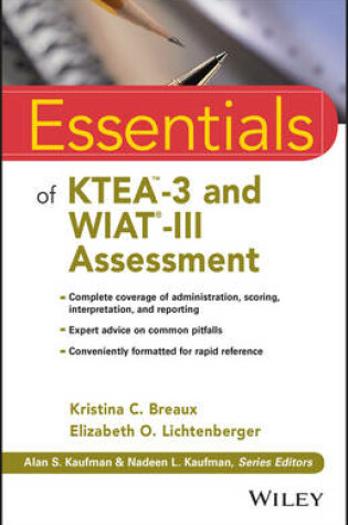 Cover of Essentials of KTEA-3 and WIAT-III Assessment