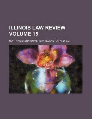 Book cover for Illinois Law Review Volume 15