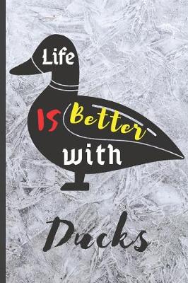Book cover for Blank Vegan Recipe Book to Write In - Life Is Better With Ducks