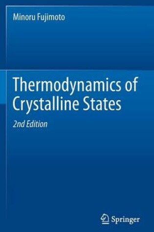 Cover of Thermodynamics of Crystalline States