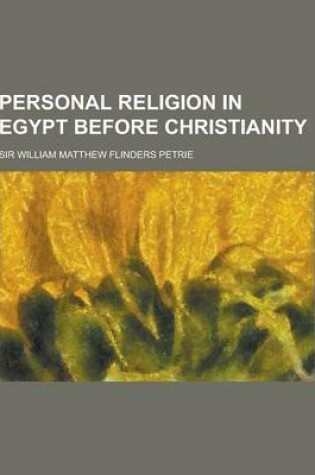 Cover of Personal Religion in Egypt Before Christianity