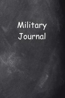 Book cover for Military Journal Chalkboard Design