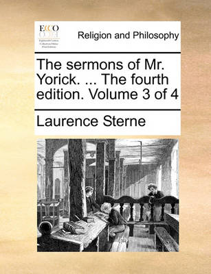 Book cover for The Sermons of Mr. Yorick. ... the Fourth Edition. Volume 3 of 4