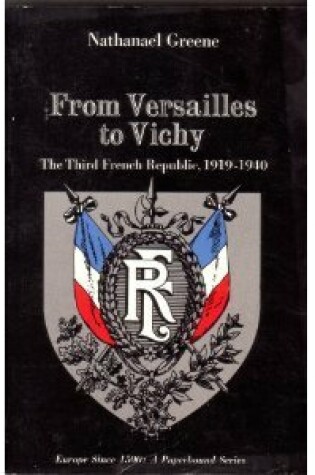 Cover of From Versailles to Vichy