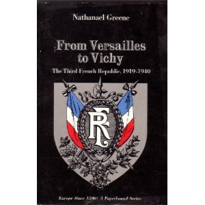 Book cover for From Versailles to Vichy