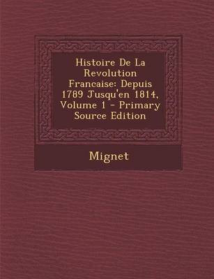 Book cover for Histoire de La Revolution Francaise