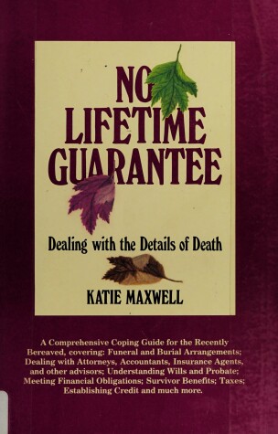 Book cover for No Lifetime Guarantee