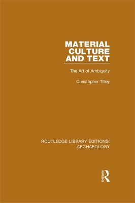 Book cover for Material Culture and Text