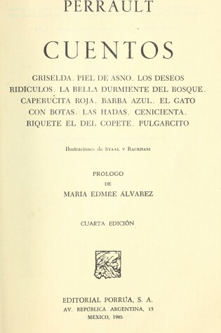 Cover of Cuentos de Perrault