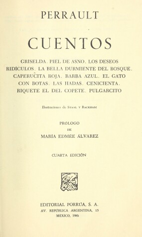 Cover of Cuentos de Perrault