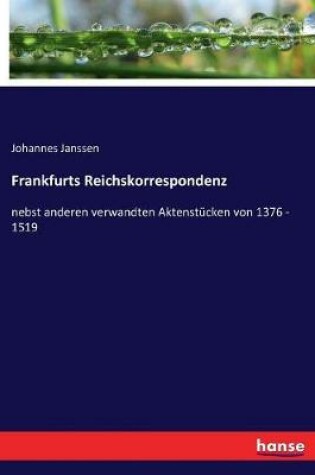 Cover of Frankfurts Reichskorrespondenz