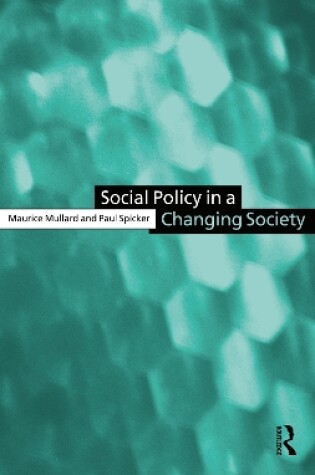 Cover of Social Policy in a changing Society