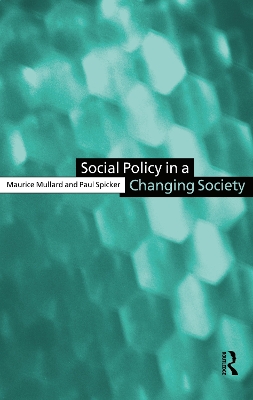 Book cover for Social Policy in a changing Society