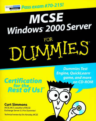 Book cover for MCSE Windows 2000 Server For Dummies