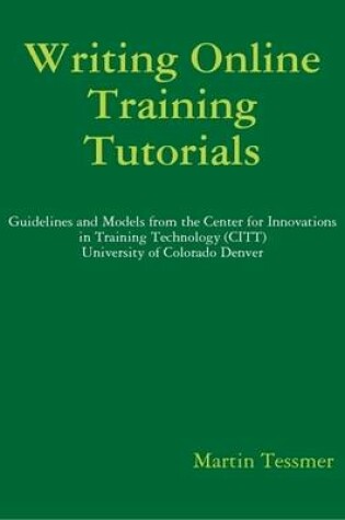 Cover of Writing Online Tutorials Book