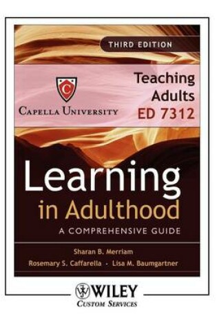 Cover of (Wcls)Learning in Adulthood 3e Capella