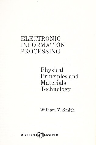 Cover of Electronic Information Processing