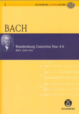 Cover of Brandenburg Concertos Nos. 4-6  Bwv 1049-1051
