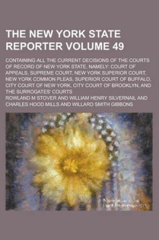 Cover of The New York State Reporter; Containing All the Current Decisions of the Courts of Record of New York State, Namely