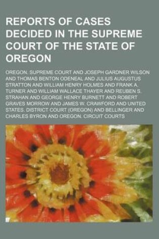 Cover of Reports of Cases Decided in the Supreme Court of the State of Oregon (Volume 78)