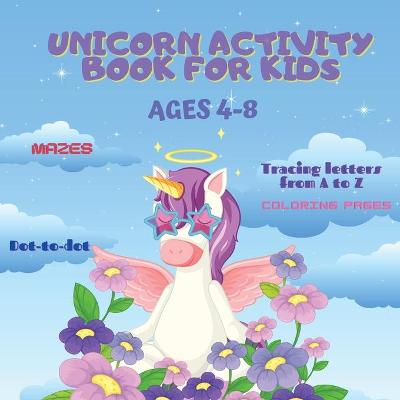 Book cover for Unicorn Activity Book for Kids