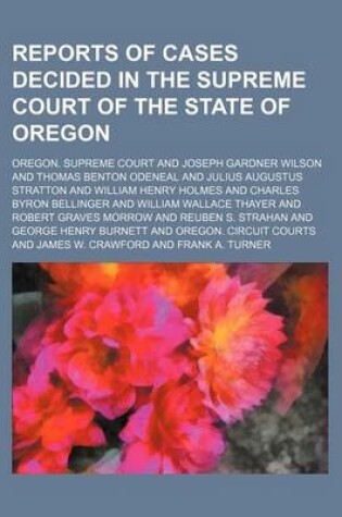 Cover of Reports of Cases Decided in the Supreme Court of the State of Oregon (Volume 49)