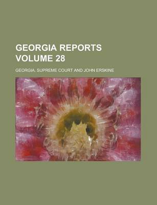 Book cover for Georgia Reports Volume 28