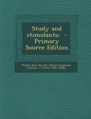 Book cover for Study and Stimulants;