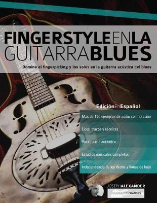 Book cover for Fingerstyle en la guitarra blues