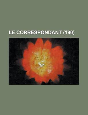 Book cover for Le Correspondant (190 )