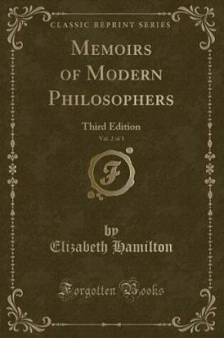 Cover of Memoirs of Modern Philosophers, Vol. 2 of 3