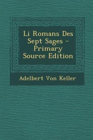 Cover of Li Romans Des Sept Sages