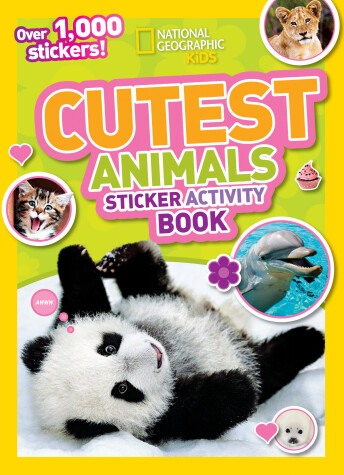 Book cover for National Geographic Kids Cutest Animals Sticker Activity Book