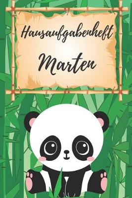 Book cover for Hausaufgabenheft Marten