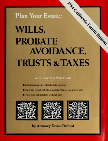 Book cover for Plan Your Estate with a Living Trust