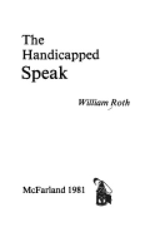 Cover of The Handicapped Speak