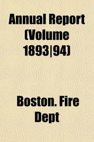 Cover of Annual Report (Volume 1893-94)