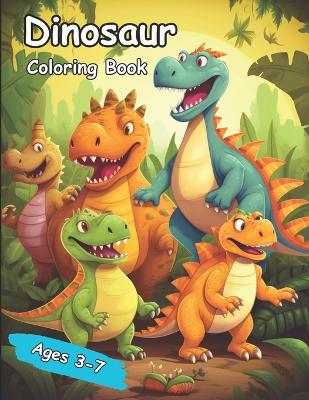 Book cover for Dinosaur Coloring Book