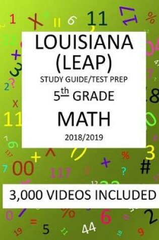 Cover of 5th Grade LOUISIANA LEAP, 2019 MATH, Test Prep