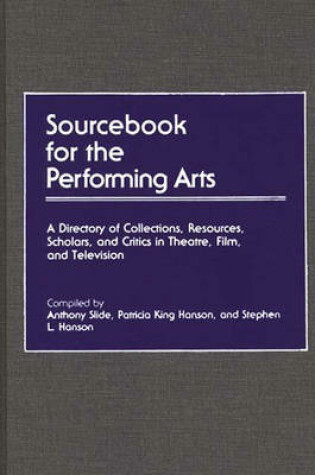 Cover of Sourcebook for the Performing Arts