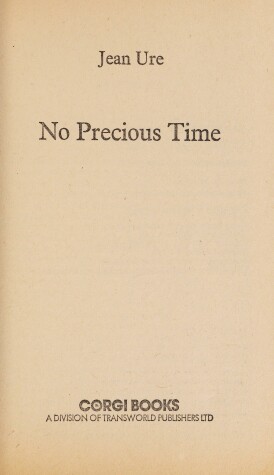 Book cover for No Precious Time