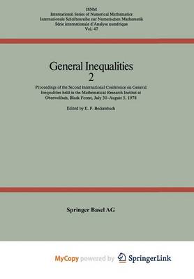 Book cover for General Inequalities 2