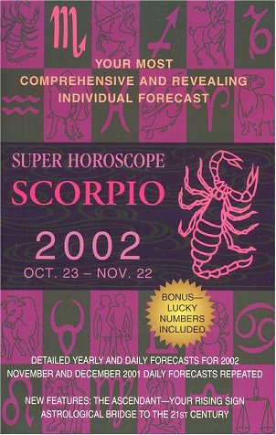 Book cover for Super Horoscope 2002: Scorpio