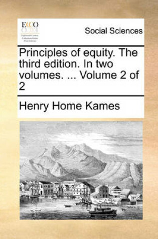 Cover of Principles of Equity. the Third Edition. in Two Volumes. ... Volume 2 of 2