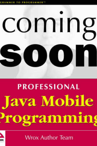 Cover of Professional Java Mobile Programming