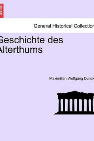 Cover of Geschichte Des Alterthums